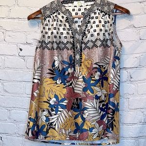 Jade My Melody Tam Black Yellow Sleeveless Top Size Small Excellent Condition